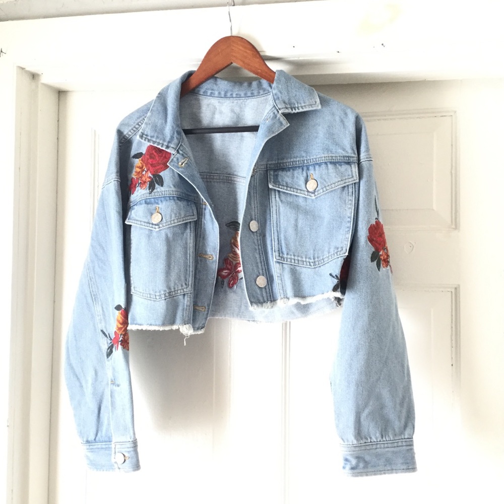 Urban Outfitters  BDG embroidered jean jacket